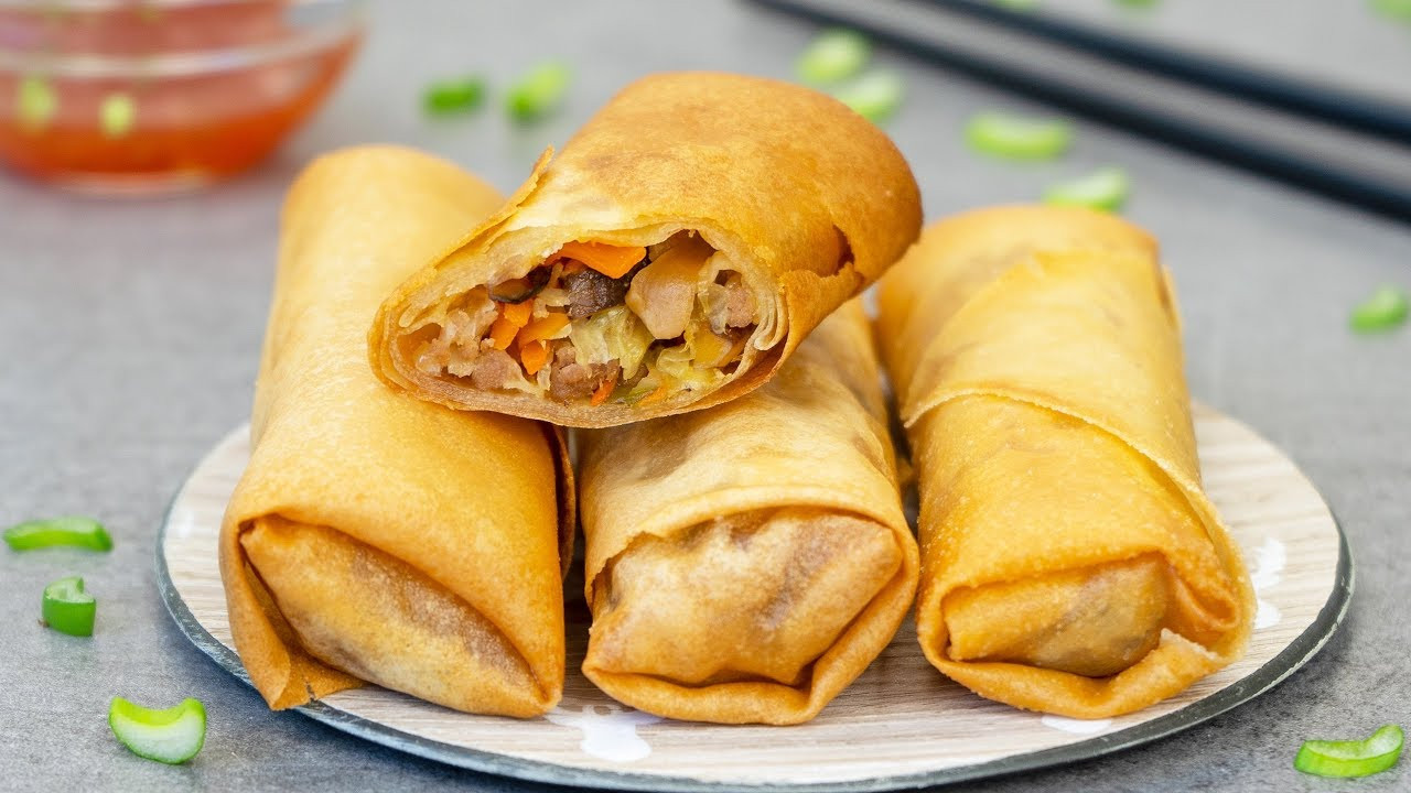 Spring rolls.