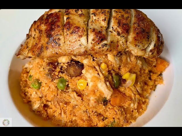 •Gari Fortor, Plantain and Chicken