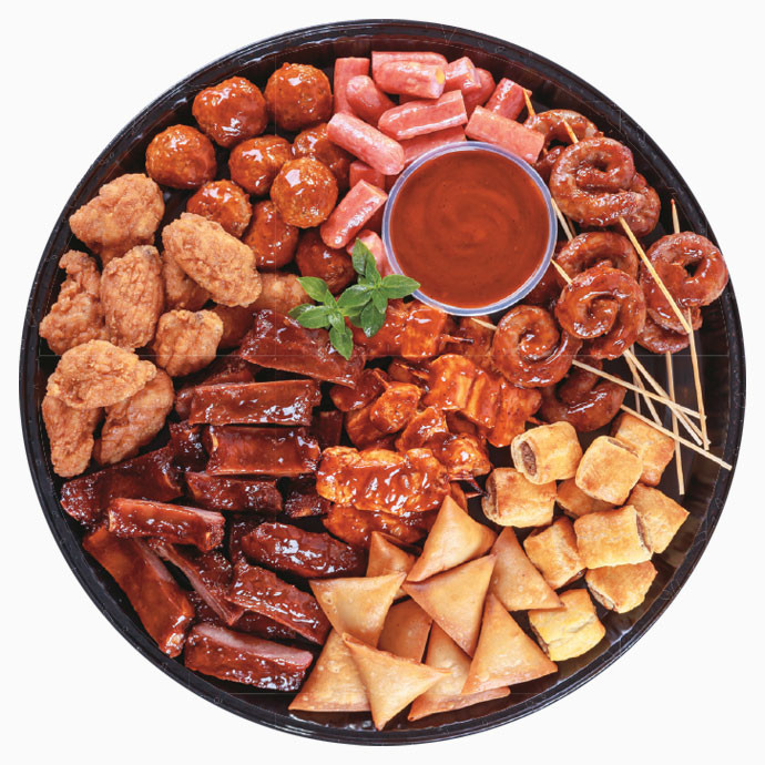 TB PLATTERS ( 3 VARIETIES AND A SIDE